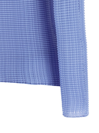Blue Polyester Blouse