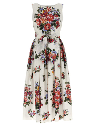 White Cotton Midi Dress