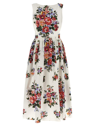 White Cotton Midi Dress