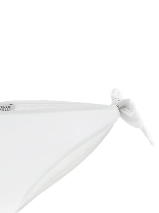 White Polyamide Swim Briefs