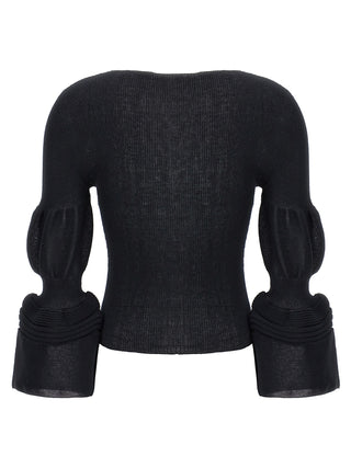 Sudadera negra de poliéster