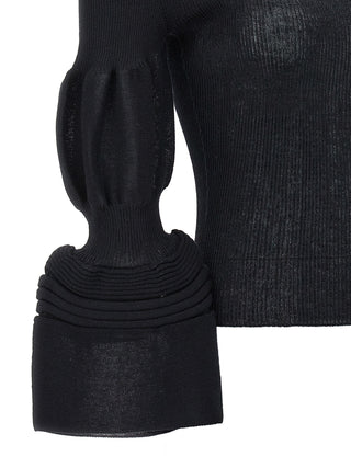 Sudadera negra de poliéster