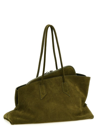 Bicolor Calfskin Shoulder Bag
