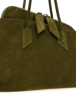 Bicolor Calfskin Shoulder Bag