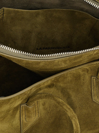 Bicolor Calfskin Shoulder Bag