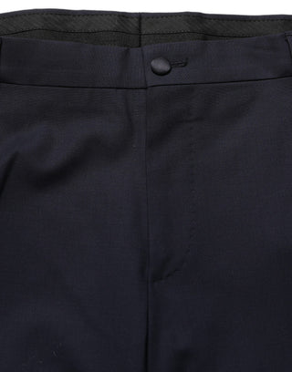 Dark Blue Single Breasted 2 Piece Men Suit