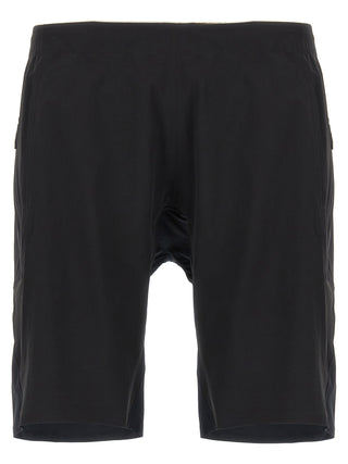 Black Nylon Bermuda Shorts