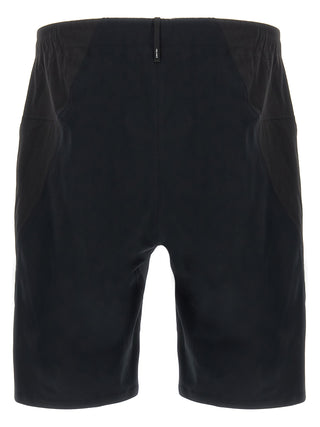 Black Nylon Bermuda Shorts
