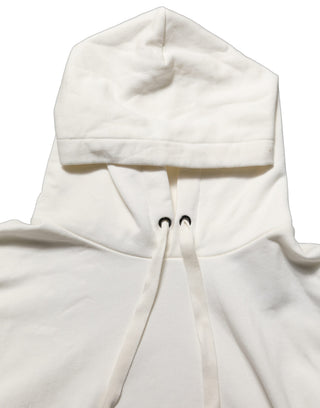 White Logo Hooded PulloverSweatshirt Sweater