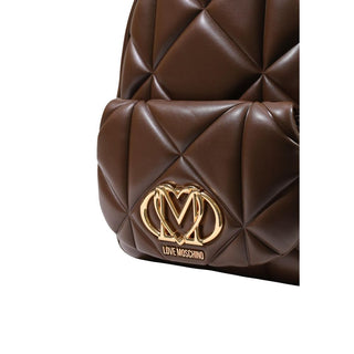Brown Polyethylene Backpack