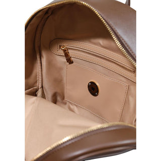 Brown Polyethylene Backpack