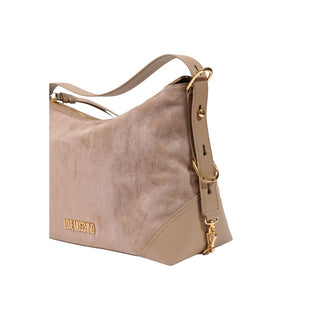 Beige Polyester Handbag