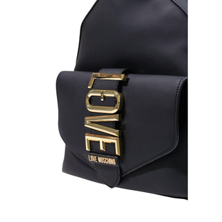 Mochila negra de polietileno