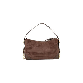 Brown Polyester Handbag