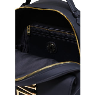 Mochila negra de polietileno
