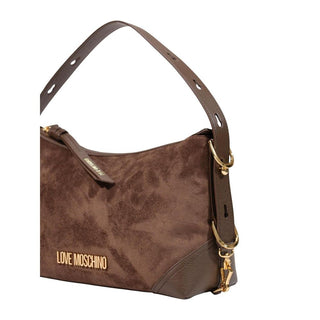 Brown Polyester Handbag