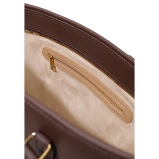 Brown Polyethylene Handbag