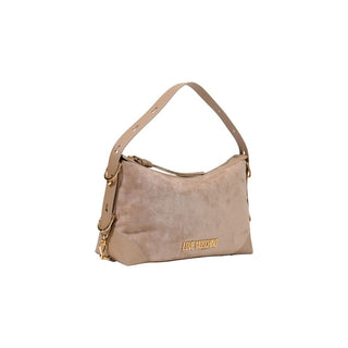 Beige Polyester Handbag