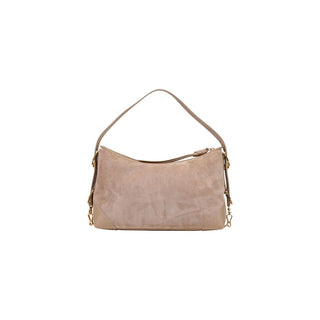 Beige Polyester Handbag
