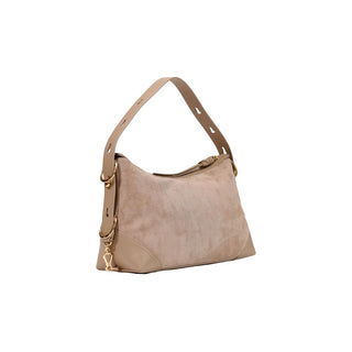 Beige Polyester Handbag