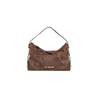 Brown Polyester Handbag