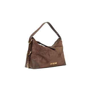 Brown Polyester Handbag