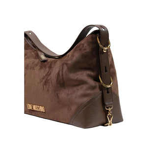 Brown Polyester Handbag