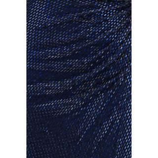 Blue Polyester Cocktail Dress