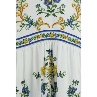 Multicolor Linen Casual Dress