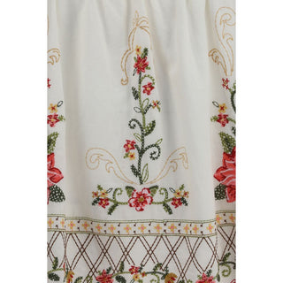 Multicolor Linen Sleeveles T-Shirt