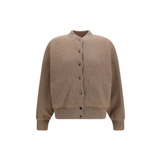 Beige Cashmere Bomber