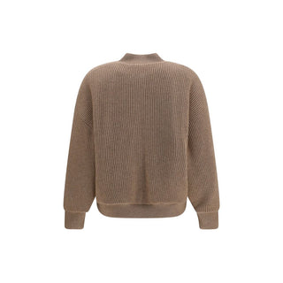 Beige Cashmere Bomber