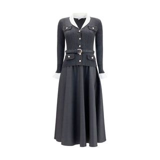 Gray Polyamide Casual Dress