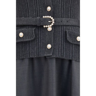Gray Polyamide Casual Dress