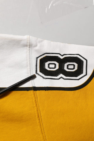 Yellow Crew Neck Jersey Sweatshirt Sweater