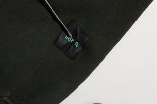Black Cotton Crew Neck Men Sweatshirt Sweater