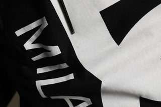 Black Cotton Logo Print Sweatshirt Sweater