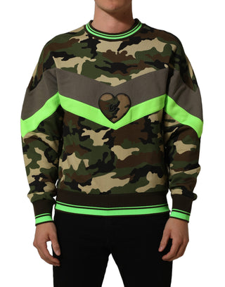 Multicolor Camouflage Sweatshirt Men Sweater