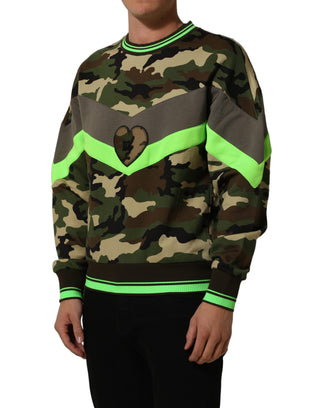 Multicolor Camouflage Sweatshirt Men Sweater