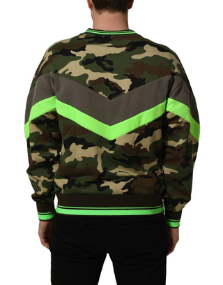 Multicolor Camouflage Sweatshirt Men Sweater