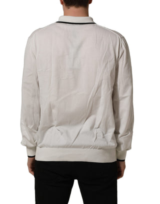 Camiseta negra para hombre de seda con estampado de hojas y cuello redondo
