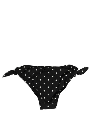 Black Polka Dot Swimwear Beachwear Bottom Bikini