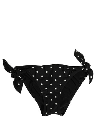 Black Polka Dot Swimwear Beachwear Bottom Bikini
