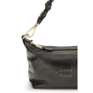 Bolso de mano de piel de becerro bicolor Bos Taurus