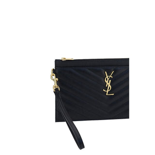 Bolso de mano Bos Taurus de cuero de becerro negro