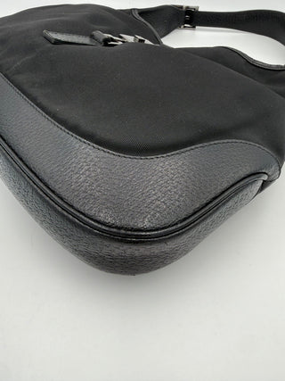 Bolso de mano GUCCI JACKIE de cuero y lona