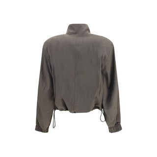 Brown Wool Oves Aries Bomber
