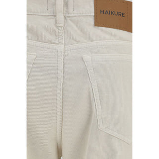 White Cotton Relaxed Fit Jeans