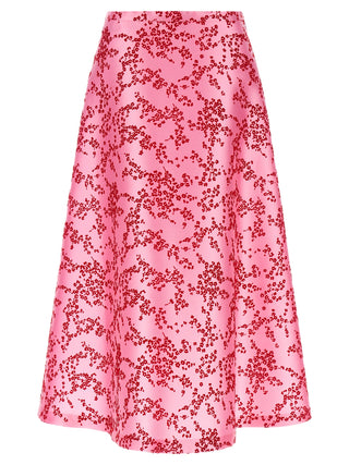 Multicolor Polyester Mini Skirt
