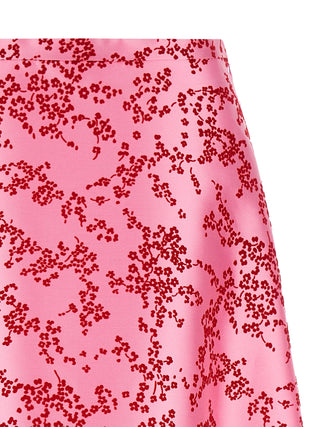 Multicolor Polyester Mini Skirt